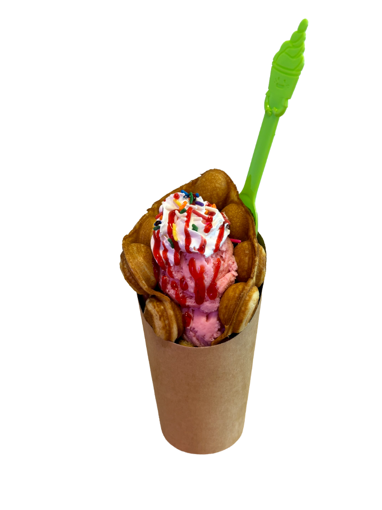 Strawberry Bubble Waffle